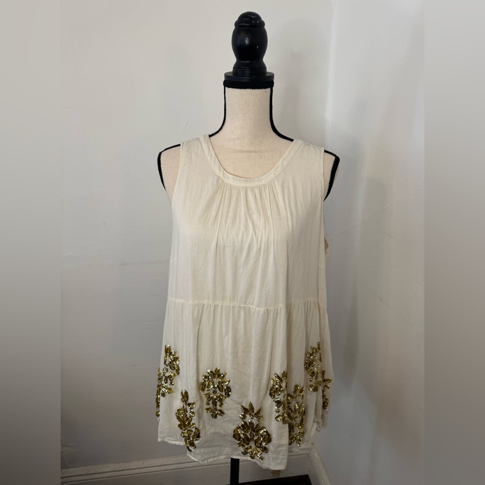 Anthropologie Maeve Simona Babydoll Top Size MP